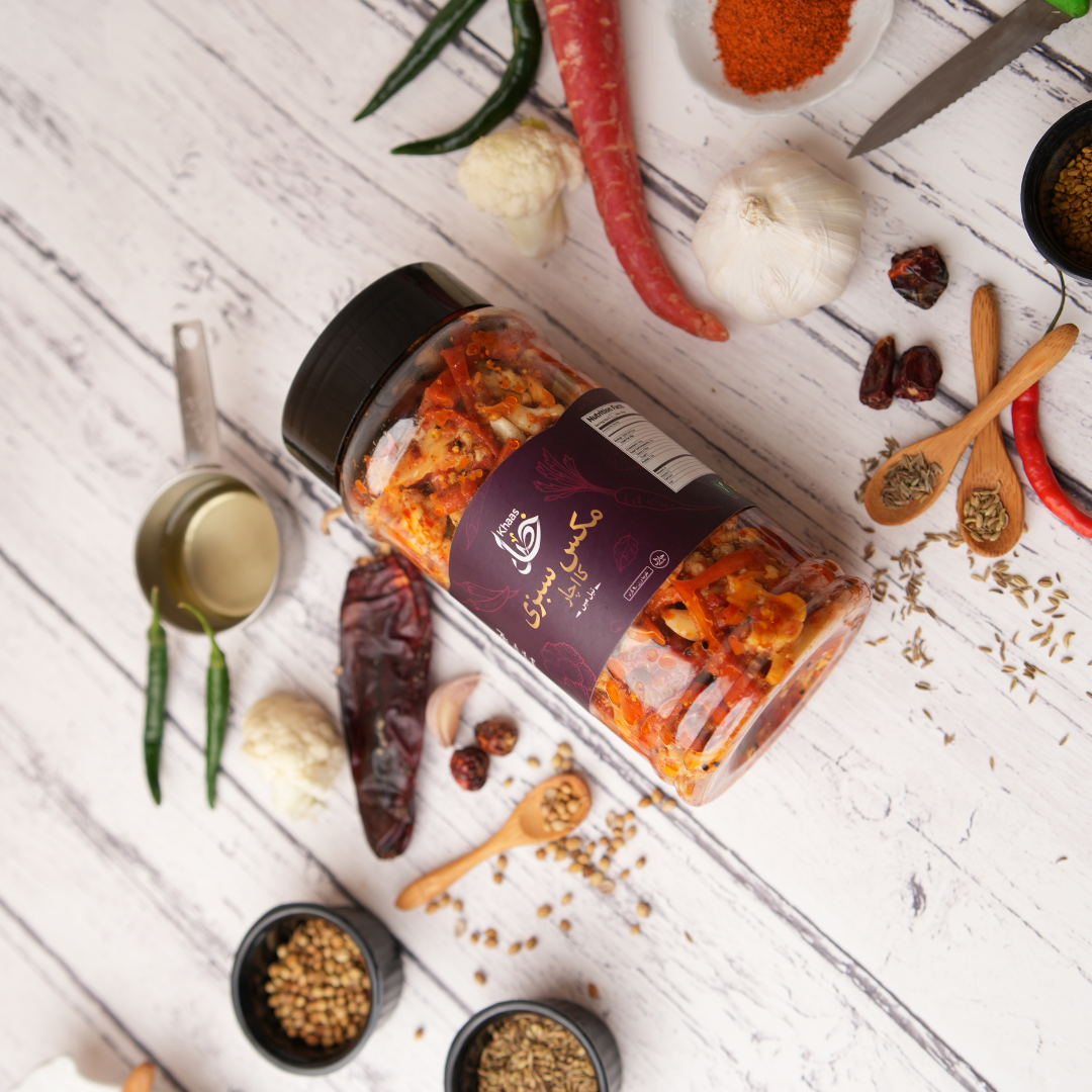 Mix Vegetable Achar – Traditional Mix Vegetable Pickle in jar 1kg
