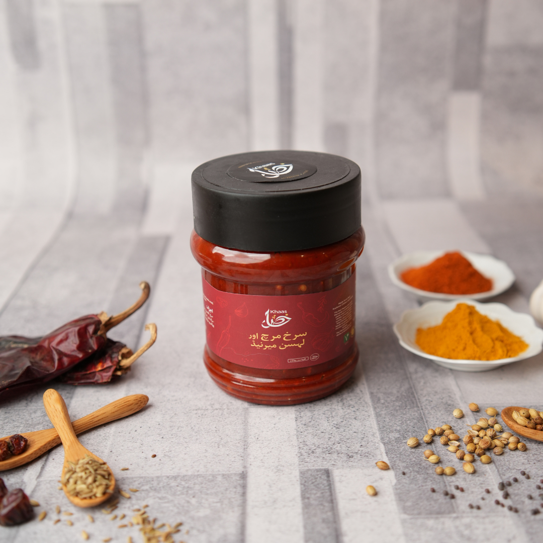Red Pepper & Garlic Marinade – Traditional Red Pepper & Garlic Marinade in jar 500g